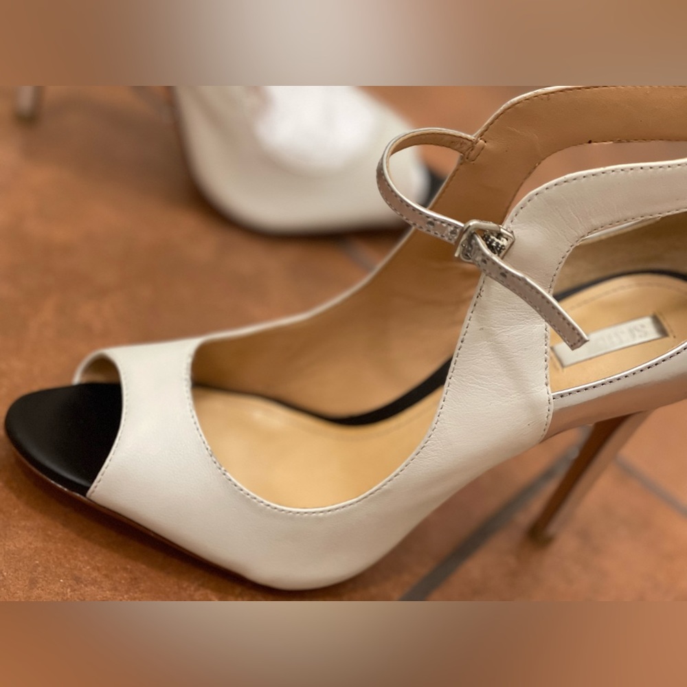 Schutz Metallic Leather Color block high heels leather sandals - Picture 4 of 14